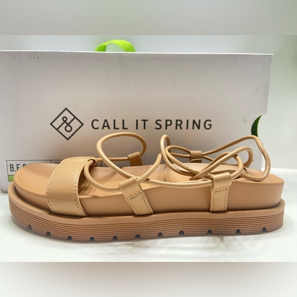 NEW Aldo Call It Spring Jayda Women’s Vegan Sandals Beige 6.5 - Picture 10 of 14